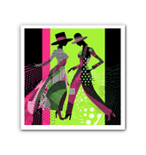 Elegant mens wrapped canvas featuring balletic fashion portraits